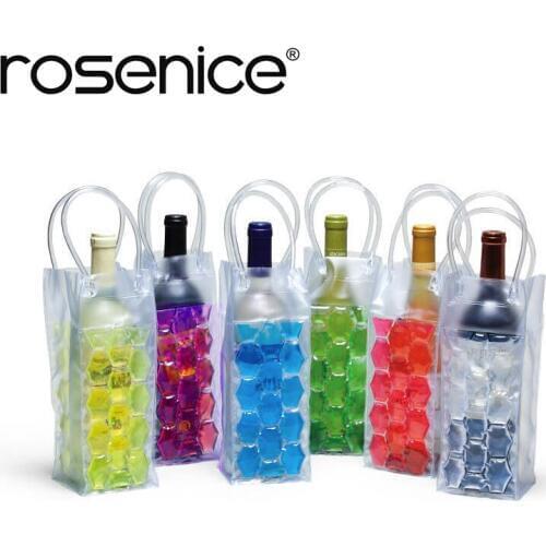 Wine Bottle Freezer Bag Chilling Cooler Ice Bag Beer Cooling Gel Holder Wine Carrier PVC Wine Cooler Bags Bar Accessories