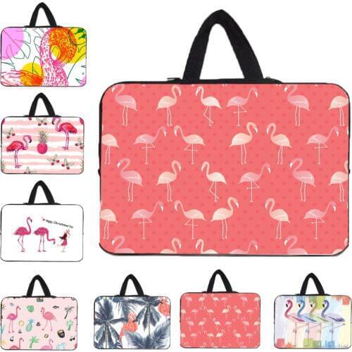 Flamingo Laptop Bag 17 12 Notebook Chromebook Case For Macbook Chuwi Xiaomi LapBook 15.6 14 13 Tablet 10.1 Funda Portatil 15.6