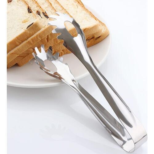 Bread Food Clip Spaghetti Clip Salad Barbecue Tool Clip Stainless Steel Food Clip Grilled Fish Steak Barbecue Dish Clip