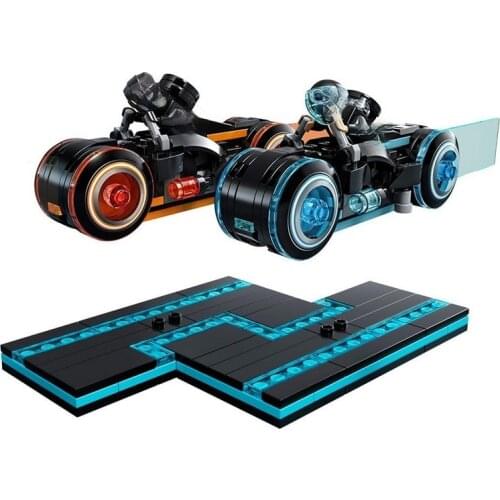 10881 Ideas TRONS Legacy Light Cycles Model Building Blocks Enlighten Action Figure Toys For Children Christmas Gift