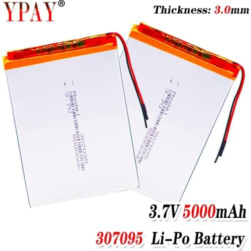 5000mah Li-ion 307095 inch tablet PC ICOO bateria 3.7V Polymer lithiumion Battery