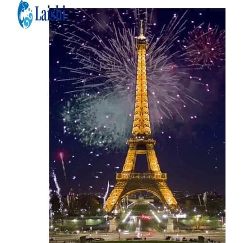 5D Diamond Painting City View Tower Full Square Drill/ Round Cross stitch Diamond Embroidery Sale Rhinestones Pictures Diamond