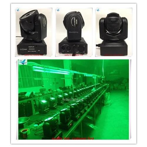 8/lot small led Moving Head Stage Light 60W LED RGBW Moving Head Lamp Stage Beam Light DMX512 for DJ Show Bar Club Party