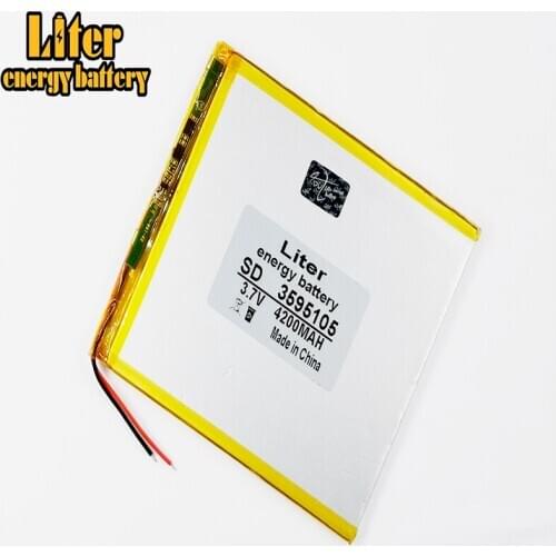 Rechargeable Lithium Tablet polymer battery 3595105 3.7v 4200mah
