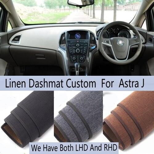 Car Styling Linen Dash Mat Covers Dashmat Dashboard Pad Carpet Accessories For Opel GTC Vauxhall Astra J Holden 2009-2015
