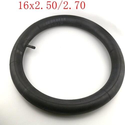Free Shipping 16x2.50/2.70 Inner Tube with Bent Valve Stem for Electric Bikes Good Quality Lightning Shipment