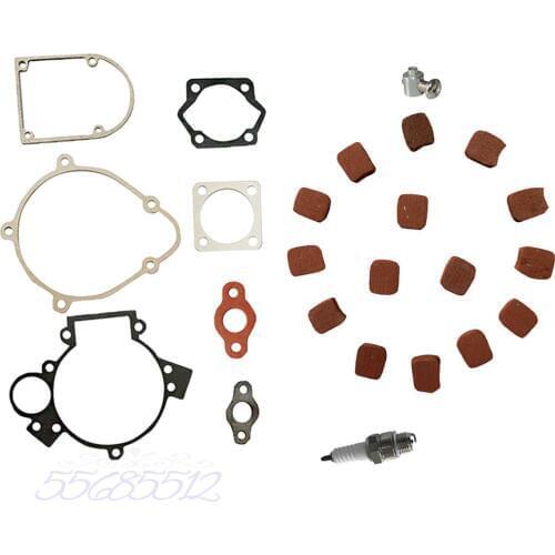 Clutch Cable Lock&15xSquare Clutch Pads&Spark Plug For 66cc 80cc Motorized Bike