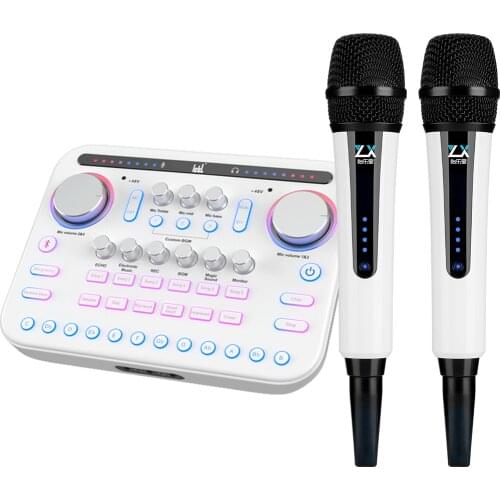 Ickb Sum digital audio interface recording studio sound card mobile live broadcast sound card reverb sound effects BGM input