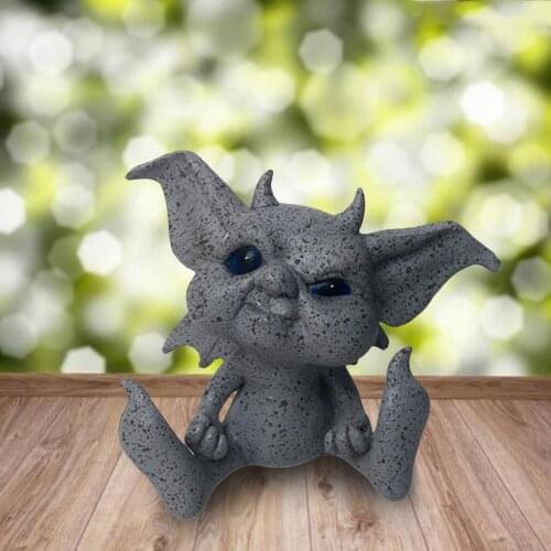 Baby Goblin Art Garden Statue Sculpture Yard Lawn Patio Plant Pot Flower Bed Outdoor Home Office Hotel Car Decor Ornament