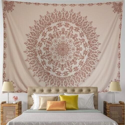 Floral Tapestry Mandala India Bohemia Boho Psychedelic Printed Tapestry Hippie Wall Cloth Flower wall Tapestries Home Decor