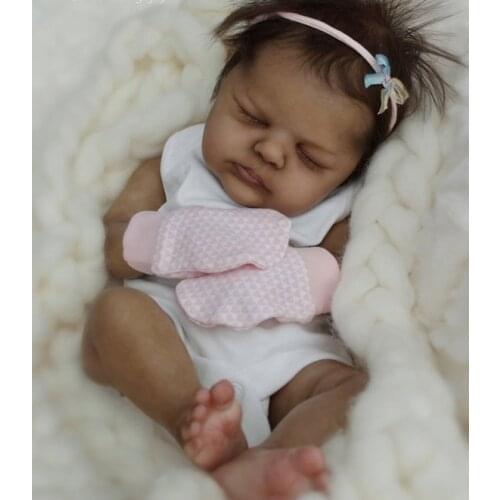 NPK 20inch Bellami Reborn Doll Kit Sleeping Baby Lifelike Soft Touch Fresh color