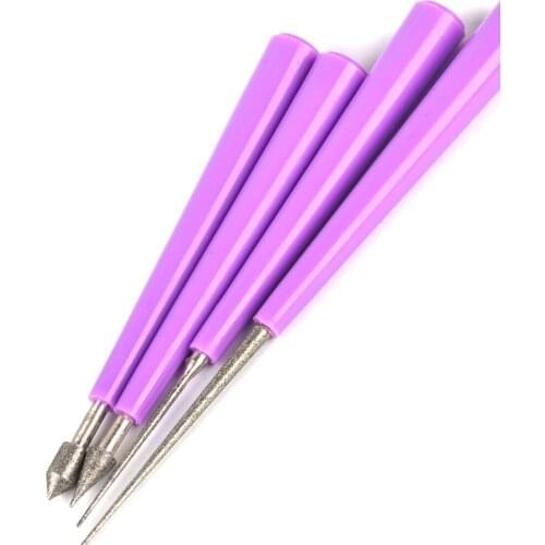 LETAOSK New New 4 PCS Diamond Pearl Glass Bead Reamer Burr Beading Hole Tool Set DIY Jewelry Accessories