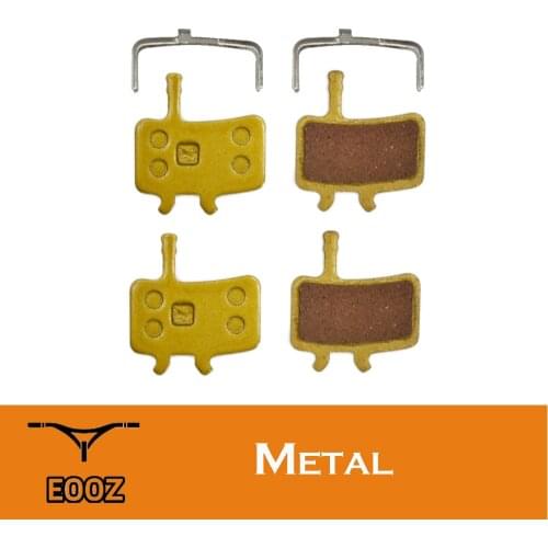 EOOZ 2 Pairs Metal Metallic Bicycle Brake Pads for Sram Avid BB7, Juicy 3 5 7 Ultimate