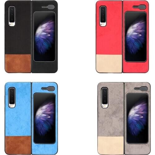 Fashion Matching Denim Phone Case Simple Protective Back Cover Shell for Samsung Galaxy W20 5G/Fold 4G/Fold 5G Phone