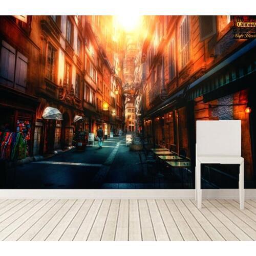 Custom 3d large Houses Germany Street Cities wallpapers,living room sofa tv wall bedroom modern wallpaper design papel de parede