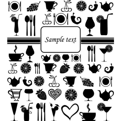 Drinkware cup Fruit Cutting Dies frames metal steel cut dies DIY Scrapbook Album Paper Card Cutting Dies Stencil for card Crafts