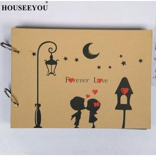 Modern Cute DIY Photo Albums Picture Storage Frame Handmade Kids Scrapbook Picture Albums for Home Baby Birthday Wedding Gifts