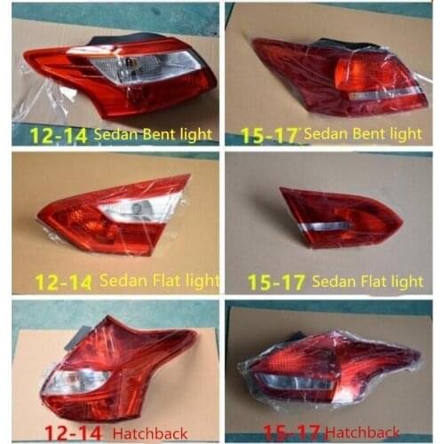Eosuns Led Warning Light + Brake Light + Turn Signal Rear Bumper Light Reflector for Ford Focus 2012-2017,2 Pcs
