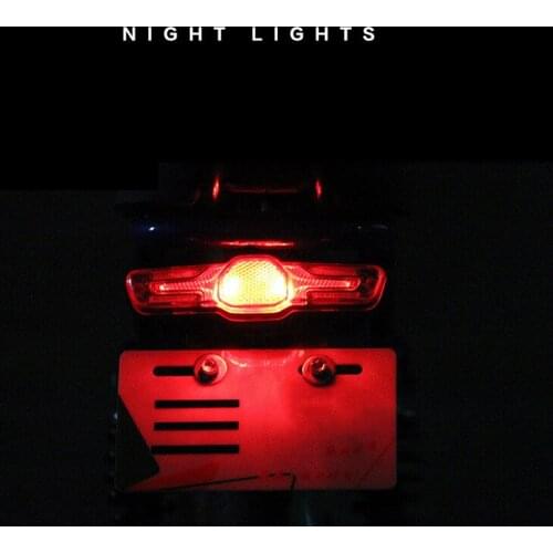 3 in 1 LED Bike Taillight with Multiple Modes for Day and Night Safety IP54 Waterproof Anti-Dust Safe Light for Bicycle QJY99