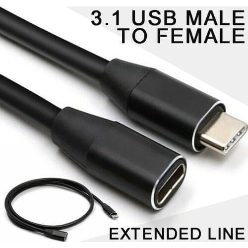 USB 3.1 Extension Cable USB Type C Extender Cord Fast Charging USB 3.1 Type-C USB-C Male to Female Extension Cable Data Cord