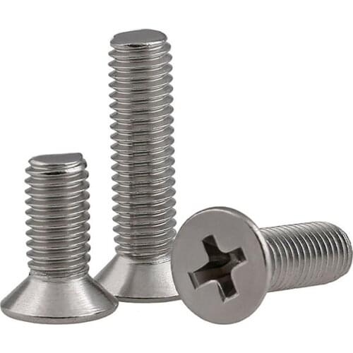Countersunk Head Screws 316 A4 Stainless Phillips Flat Bolts M2 M2.5 M3 M4