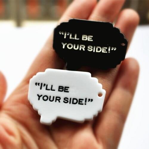 Jewelry Materials For DIY Phone Decoration 20pcs 44*32mm Resin Charms Necklace Pendant Yeah Good One