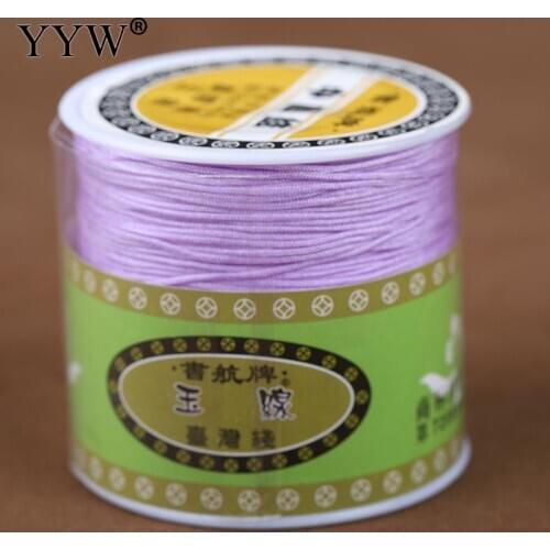 YYW 60m/PC 0.8mm Nylon Cord Thread 23 Colors Chinese Knot Macrame Cord Bracelet Braided String DIY Tassels Beading String Thread