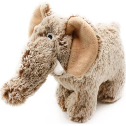 Chew Dog Toys Squeak Fleece Dolls Cute Standing Elephant Shape Plush Toy Bite Resistant Pet Dog Cat Interative Supplies