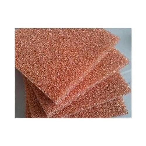 100*100mm Foam Copper Battery Electrode Copper, Bubble Heat Dissipating Material Carrier Fluid Foam Copper, Porous Foam Metal