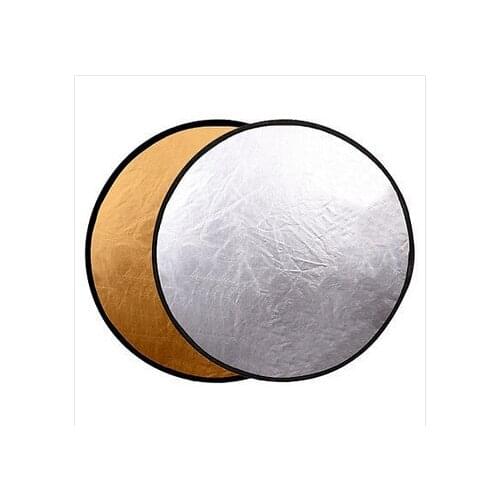 Free bag 32" 2-in-1 Light Mulit Collapsible Gold and Silver Photography Reflector 80cm Photo accessories for flash light