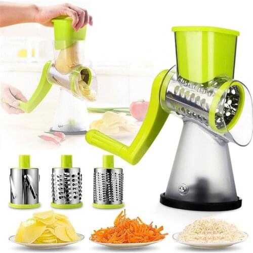 3 steel Titled Practical Sleeved Chopper Grater Vegetable Slicer