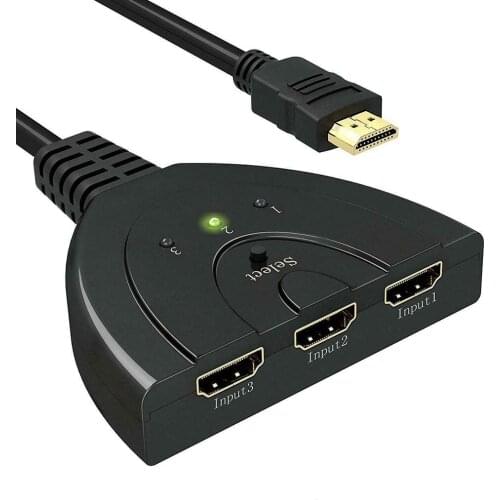 4K 3D Mini 3 Port HDMI-compatible Adapter 4K Switcher HD Splitter 1080P 3 in 1 out Video Adapter for DVD HDTV Xbox PS3 PS4