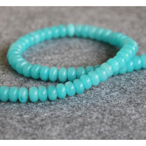 5x8mm New Faceted Blue Chalcedony Abacus DIY Beads Semi Finished Stones Balls Gifts 15inch Jewelry Making Design Fitting Female