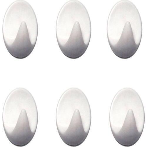 6 10 20 Pack Mini Strong Adhesive Hooks Sticky Wall Mount Hooks for Bathroom Kitchen Office