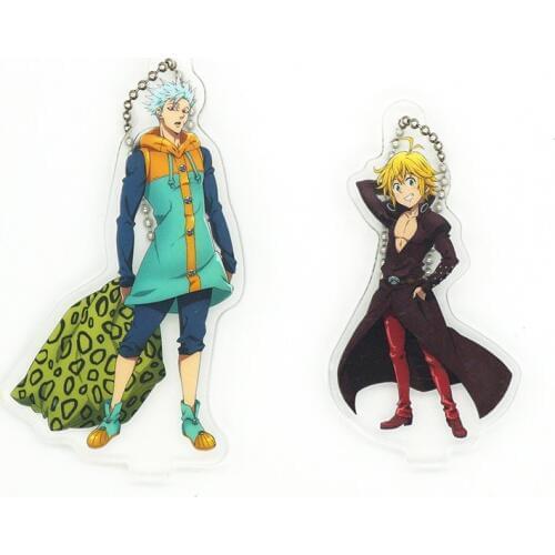 The Seven Deadly Sins Anime Nanatsu No Taizai Meliodas Dragons Sin Ban Foxs Sin Acrylic Keychain