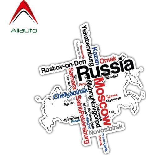 Aliauto Reflectivee Russia Moscow Word Car Sticker PVC Waterproof Cover Scratches Decal Automobile Accessories,14cm*12cm
