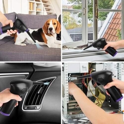 T5EE Electric Air Duster Handheld Rechargeable Air Blower for PC Keyboards Cleaning