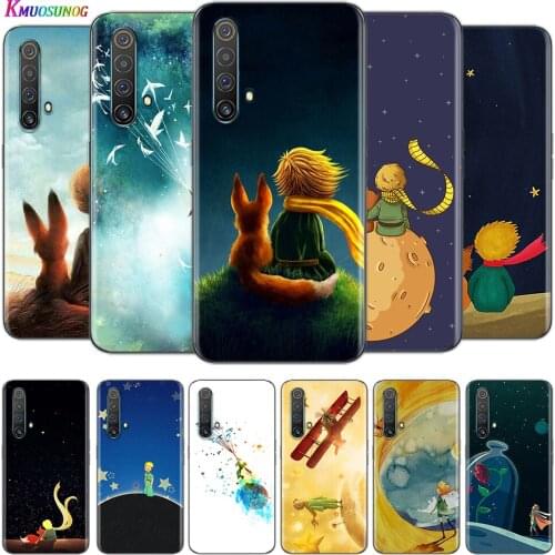 Transparent Cover The Little Prince with fox For OPPO AX7 A1K A93 A92 A73 A72 A53S A52 A32 A31 A9 A11 A7 A5 2020 Phone Case