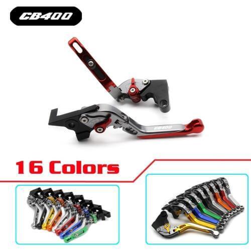 DIY Colors Motorcycle Adjustable Long Brake Clutch Levers For Honda CB400SF CB400SS CBR400F CB400 CB 400 919