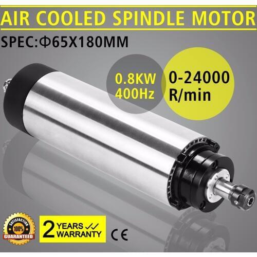 0.8KW AIR COOL SPINDLE MOTOR FOR GRINDING MILLING ENGRAVING