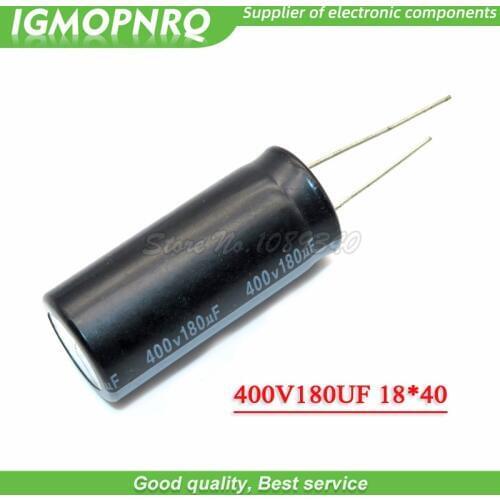 5PCS 400v180uf 180uf400v 18*40 400v 180uf 18x40 Electro Electrolytic capacitor 400V180UF