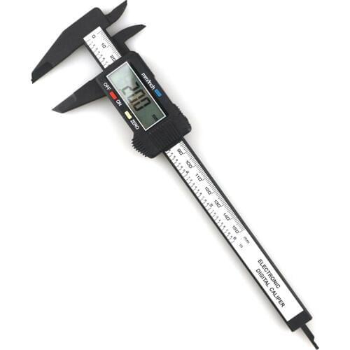 150mm 6inch LCD Digital Electronic Vernier Caliper Gauge Carbon Fiber Micrometer 0.1mm Digital Calipers Micrometro Paquimetro