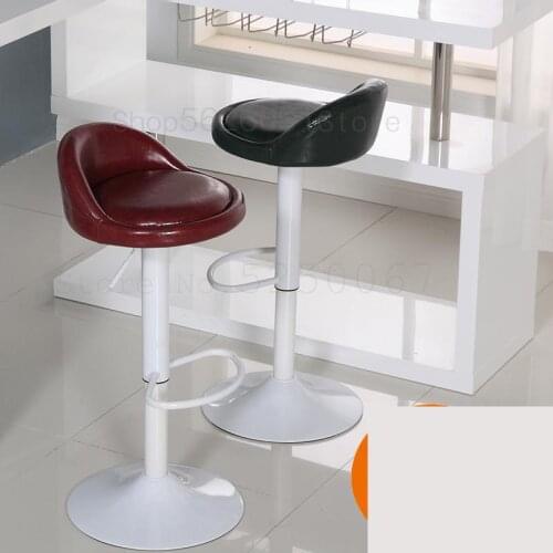 European Style Iron Bar Chair Lift Chair American Retro Bar Chair High Foot Stool Simple Back Chair Package