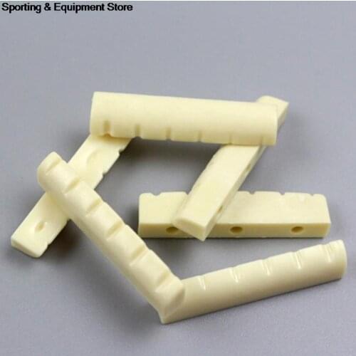 4pcs Musical Instruments Bone Nut For Electric Guitar Bone Nut Saddle Guitar Accessories White Black Guitar String Pillow