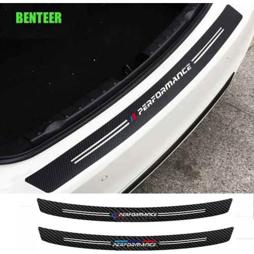 Carbon Fiber Power Performance M Car Rear Bumper Sticker For BMW E34 E36 E60 E90 E46 E39 E70 F10 F20 F30 X5 X6 X1 M3 M5 F30 530