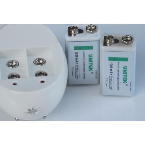 2-4PCS USB 9V rechargeable Li-ion Battery 1200mAh + Charger 6F22 lithium cell for microphone Guitar smoke alarm universal meter