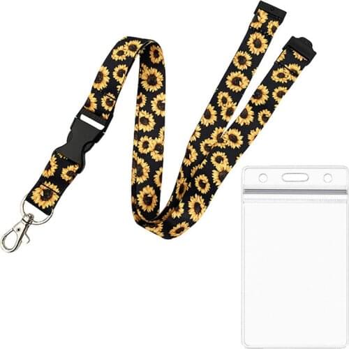 Mobile phone Lanyard neckband key chain Keys Phone Holder Neck Strap Keyring DIY Remove Buckle Bus Business Card Cover Badge