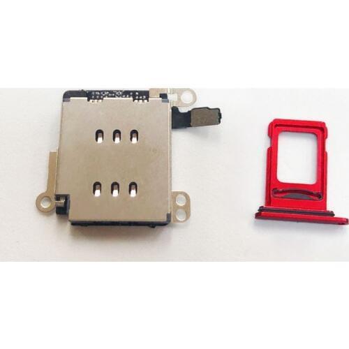 Replacement For iPhone XR Dual SIM Card Reader Flex Cable +SIM Card tray Holder Slot Adapter