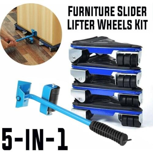 5PCS Triangle Iron Mover Furniture Moving Tool Heavy Object Handling Tool Household Furniture Mobile Device