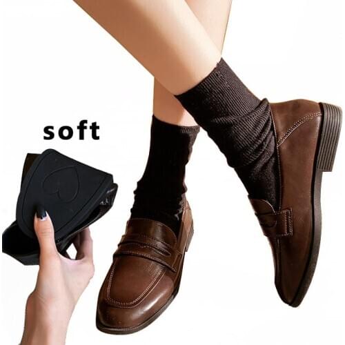 EAGSITY loafers for women flats pointed toe slip on casual shoes comfort ladies flat shoes party office career